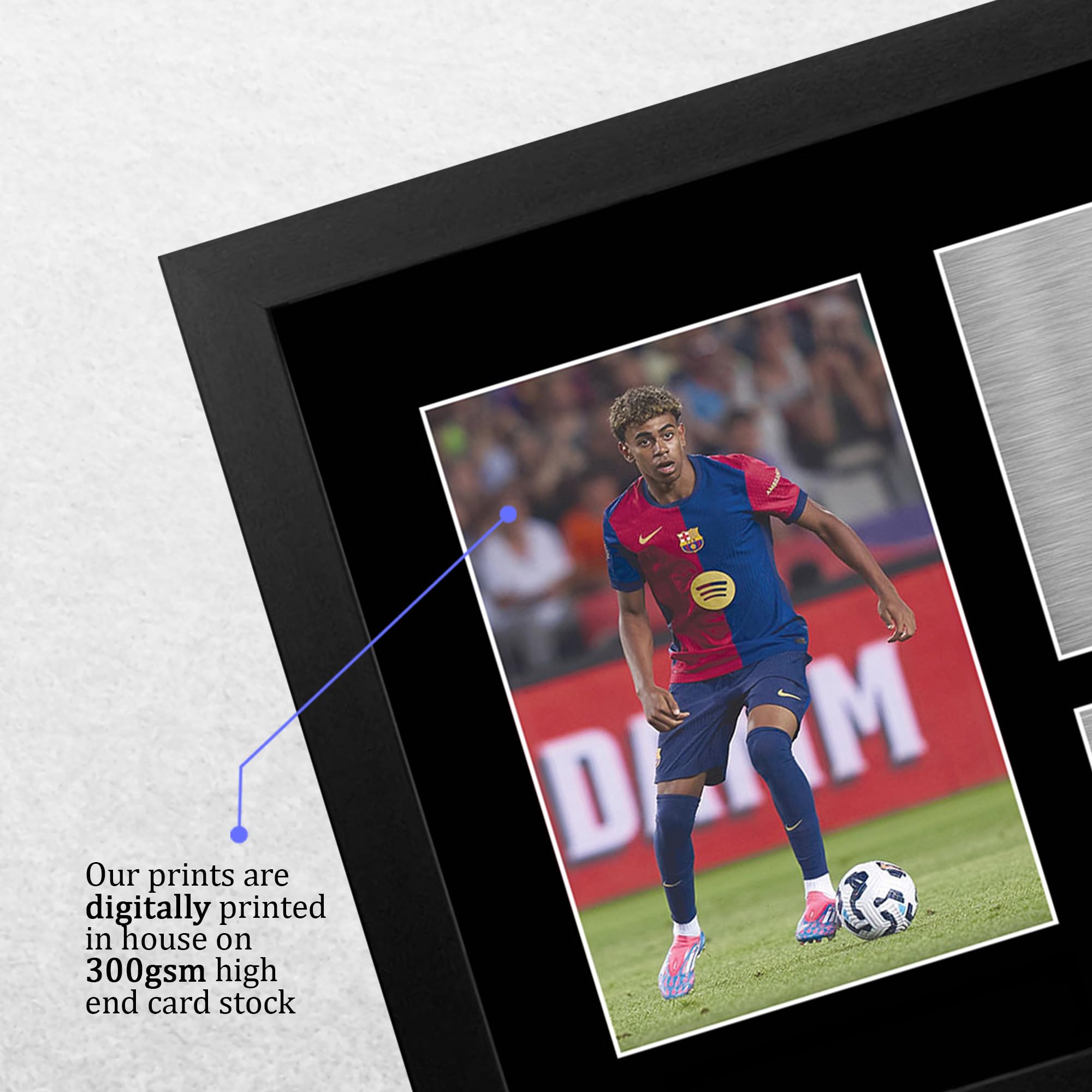 HWC Trading Lamine Yamal Barcelona Gifts Printed Signed Autograph Picture for Football Fans and Supporters - A4 Framed - Image 4