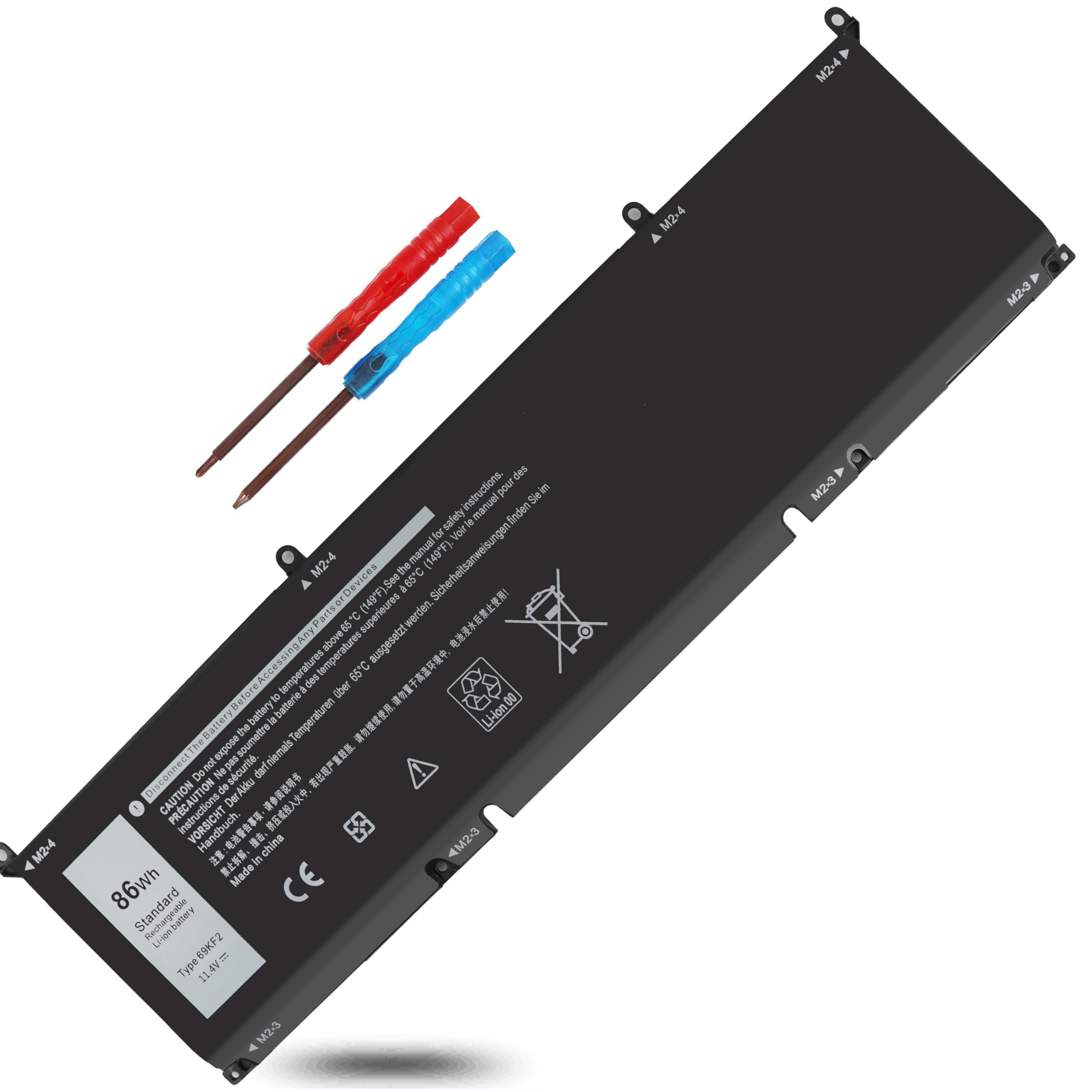 Amazon.com: Tevelmick 86Wh 69KF2 Battery for Dell Precision
