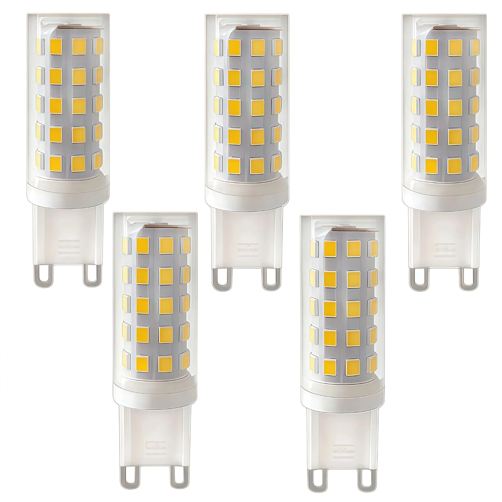 G9 LED 110v oświetlenie wewnętrzne 5 sztuk 6W ciepłe światło