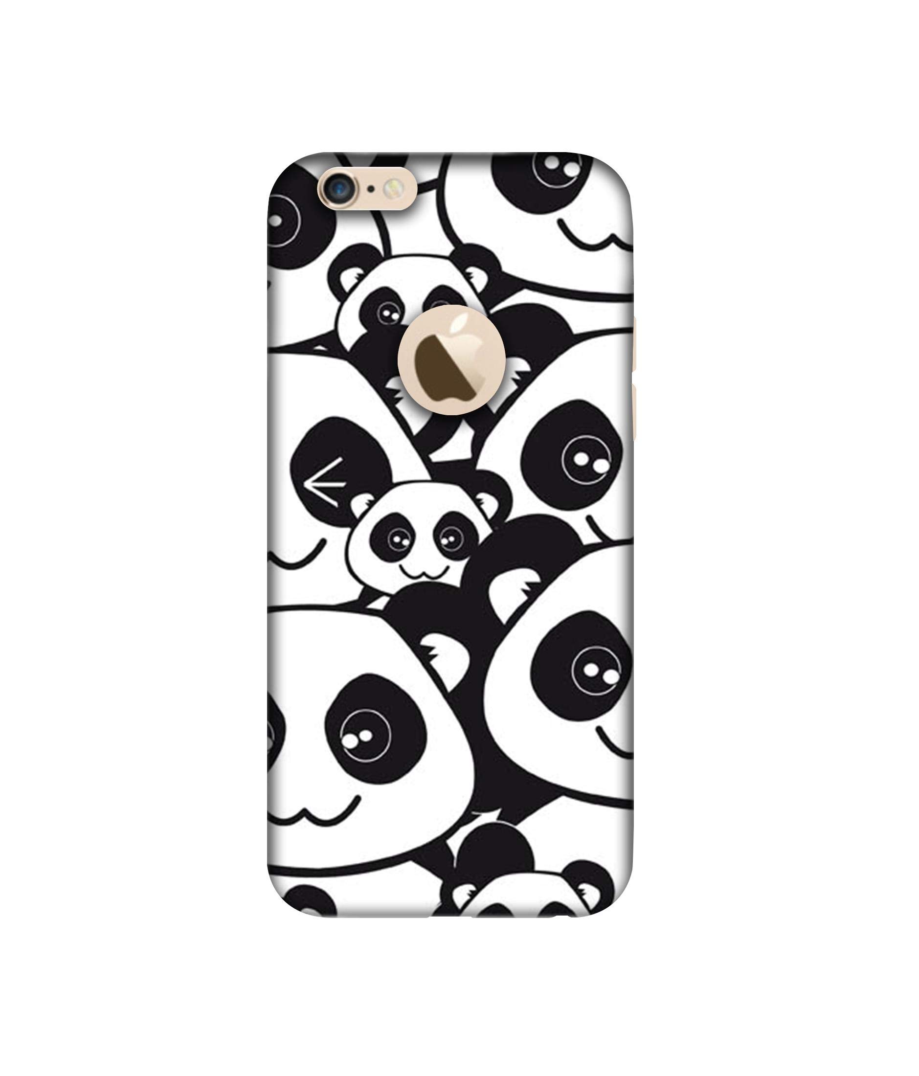 Amazon Brand - Solimo Designer Panda Texture 3D Printed Hard Back Case Mobile Cover for Apple iPhone 6 / 6S (Logo Cut) (B07SZ72979) Amazon Price History, Amazon Price Tracker