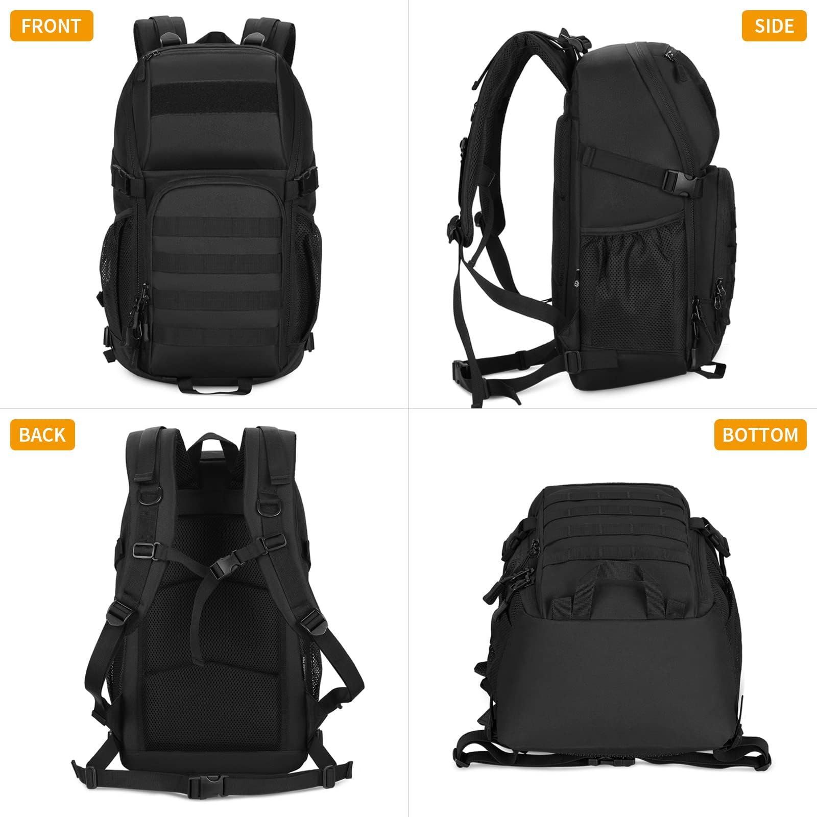 VINBAGGE 30L Zaino Tattico Militare con Sistema Molle Zaino da Viaggio Zaino da Assalto 3 Giorni Uomo Sportivo per Alpinismo Escursioni Campeggio