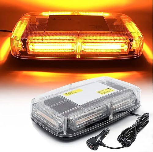 Miniatura 6 de TOPKU Barra de luces estroboscópicas de emergencia de 11 pulgadas, LED de 12-24 V, alta visibilidad, advertencia de seguridad, barra de luz
