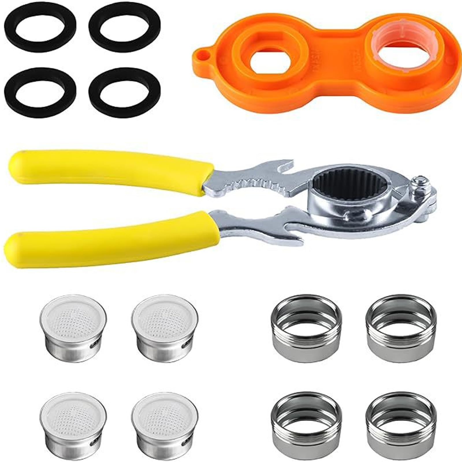 Woedpez 6Pcs Faucet Aerator Removal Wrench Tool 2Pcs Sink Bubbler Wrenches Kits 4Pcs For Wrench Kits