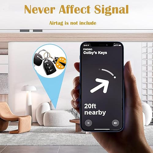 Miniatura 163 de Funda de cuero para llavero para Apple Airtag, funda protectora de AirTag con anillo para llavero, funda antiarañazos para llaves