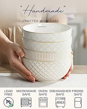 Amazon.com | getstar Ceramic Soup Bowls, Cereal Bowl Set of