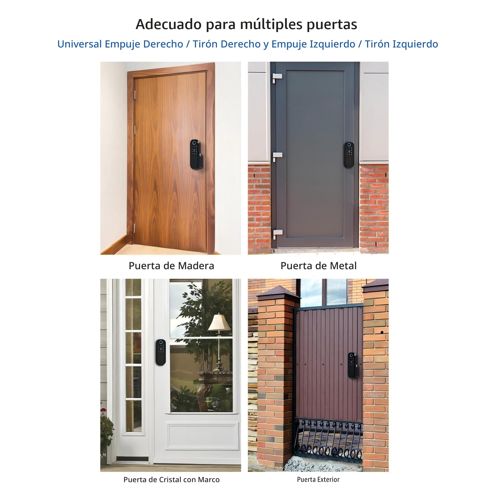 Cerradura Inteligente para Puerta de Jardín | Resistente a la Intemperie, IPX5, Control Total en la Aplicación TTLock