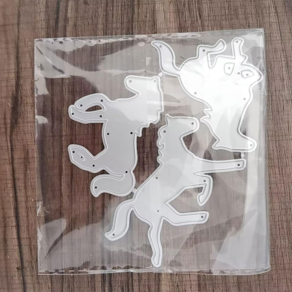 Set Di 8 Fustelle In Metallo Per Scrapbooking - Forme Per Bambini, Animali, Scuola, Fai Da Te, Biglietti E Goffratura - 3