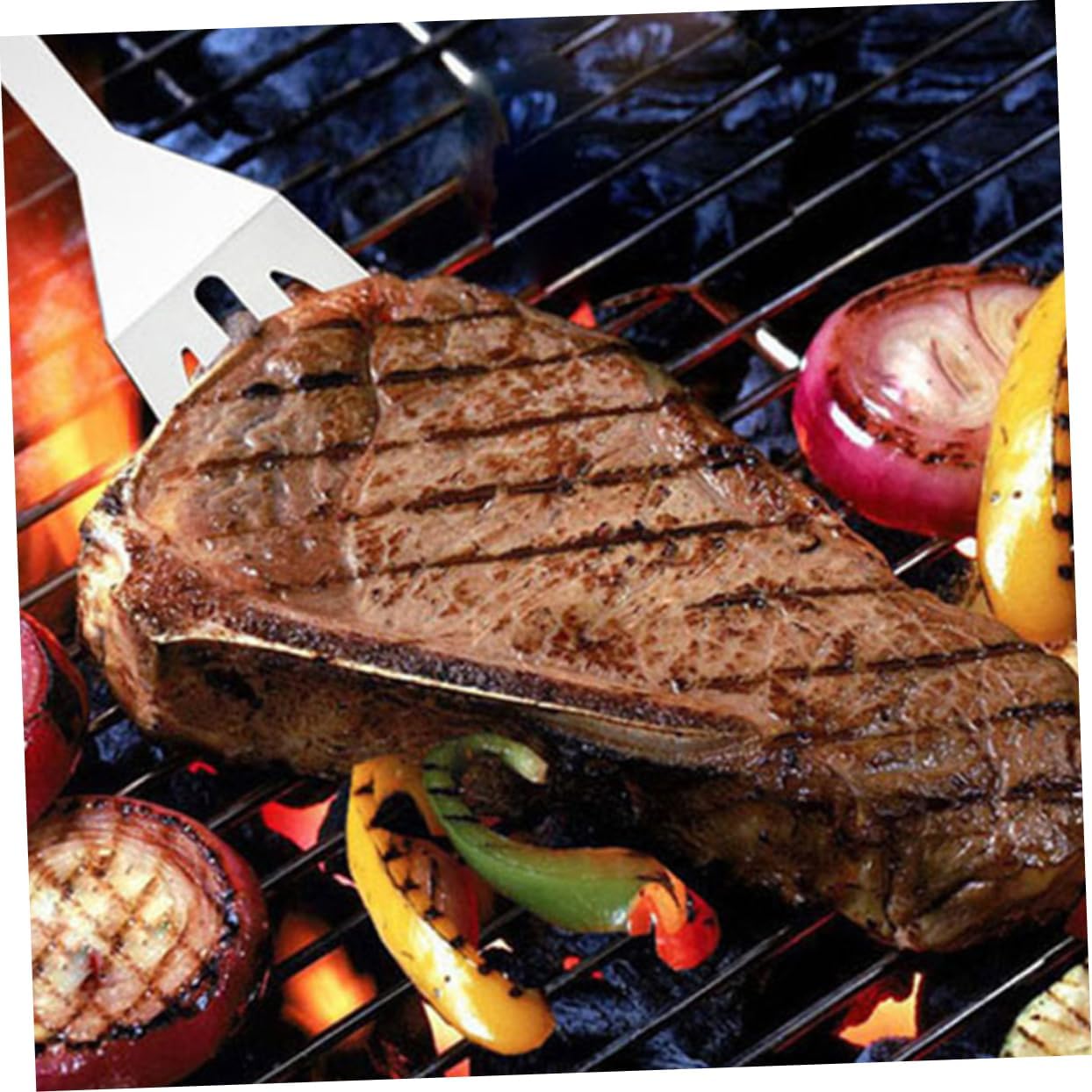 12pcs Stainless Steel BBQ Tools Set Barbecue Tools Combination Storage Bag