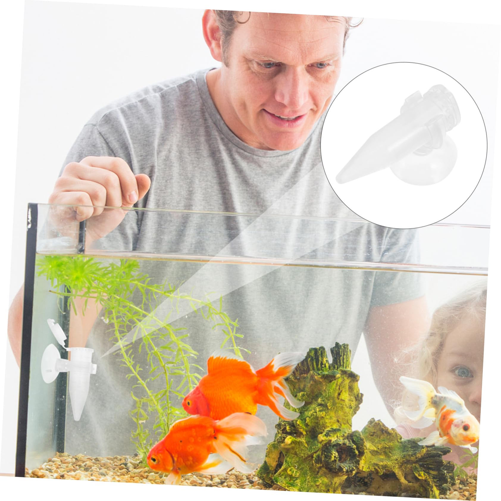 Beaupretty 5pièces Mini Couveuse à Crevettes avec Suction Cup Distributeur Automatique pour Aquarium Alimentateur Pratique pour Poissons Et Crevettes