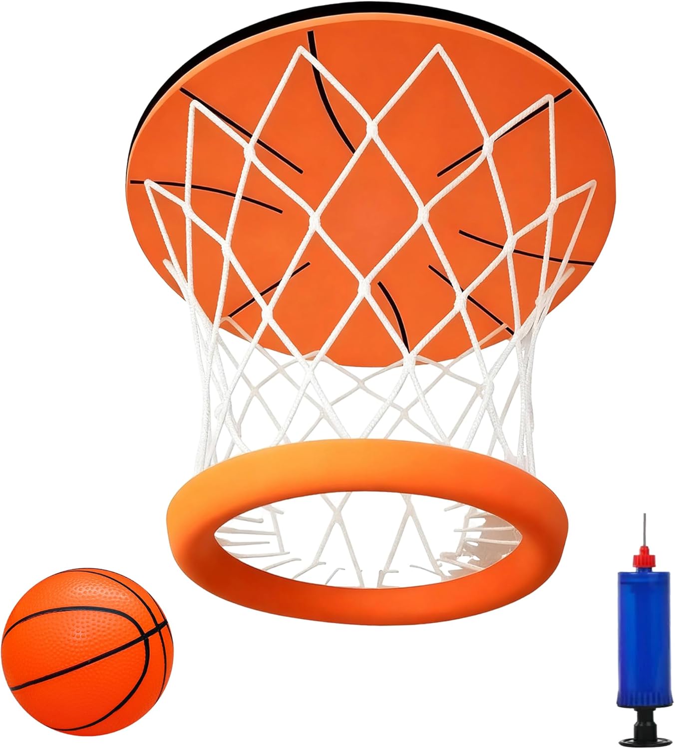 Ceiling Basketball Hoop,Hanging Indoor Basketball Hoop,Mini Basketball Goal with Soft Ball for Bedroom Office, Funny Stress-Relieving Toy for Adults and Kids,No Assembling