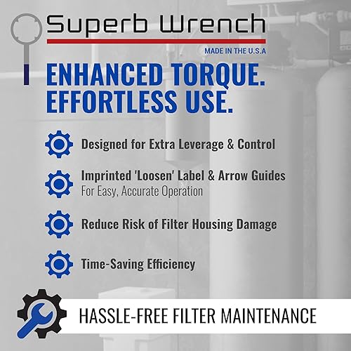 Miniatura 3 de Superb Wrench SW-4-SS-8 Water Filter Housing Wrench, 6 In Water Filter Wrench for Whole House Filter, Compatible with American Plumber W2010-PR