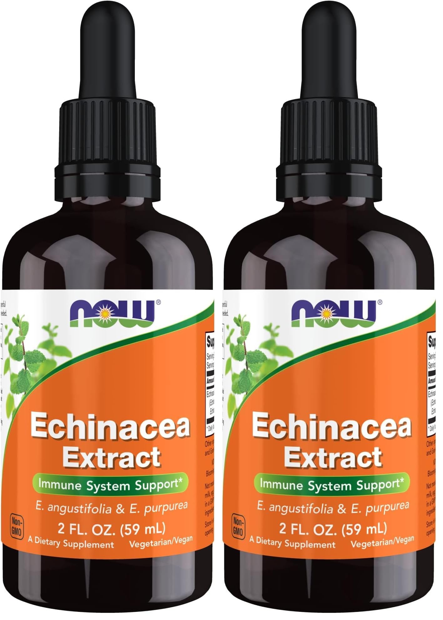 NOW Supplements, Echinacea Extract Liquid with Dropper, Immune System Support*, 2-Ounce (Pack of 2) 2 Fl Oz (Pack of 2)