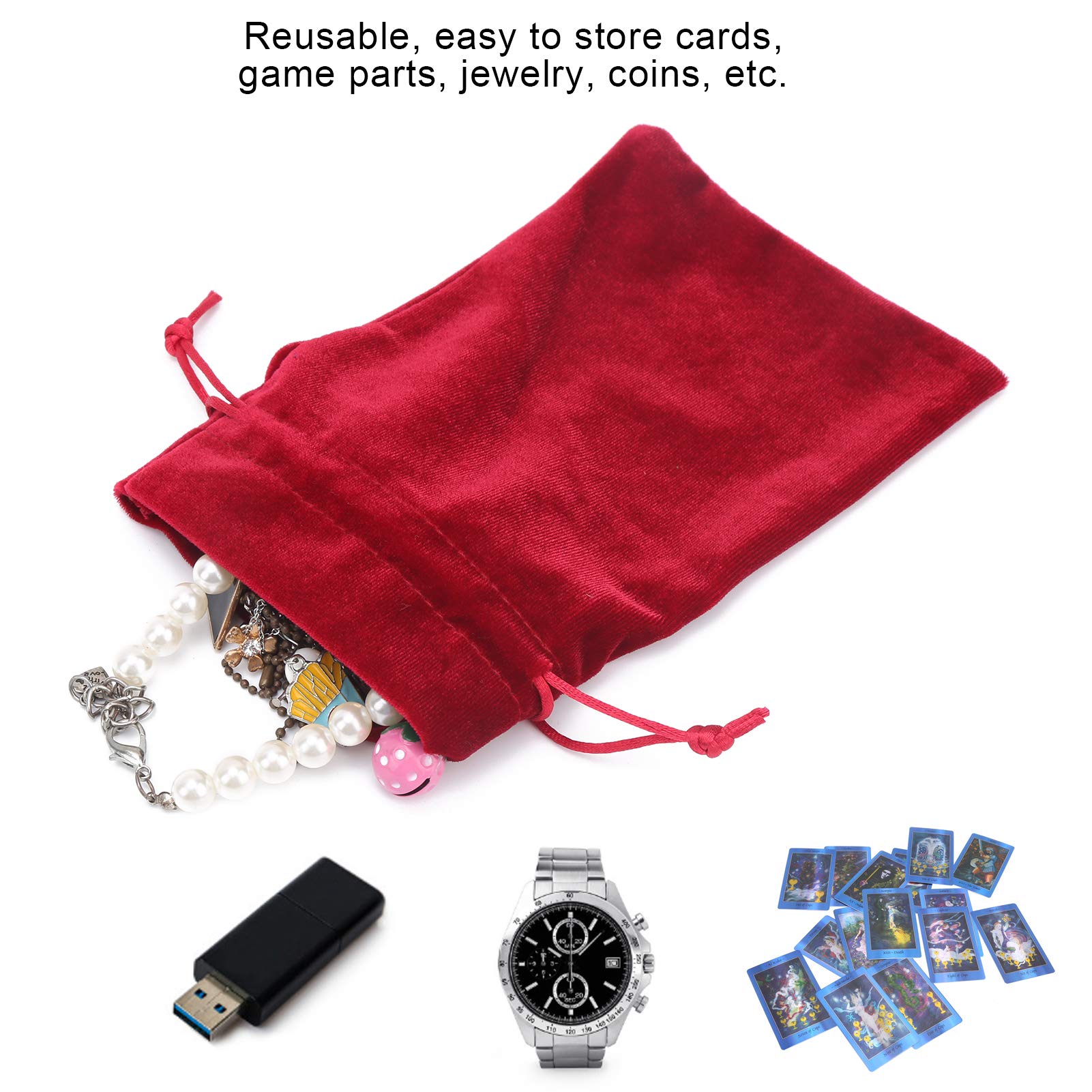 Velvet Tarot Bag, Tarot Card Storage Bag & Dice Bag - Image 4
