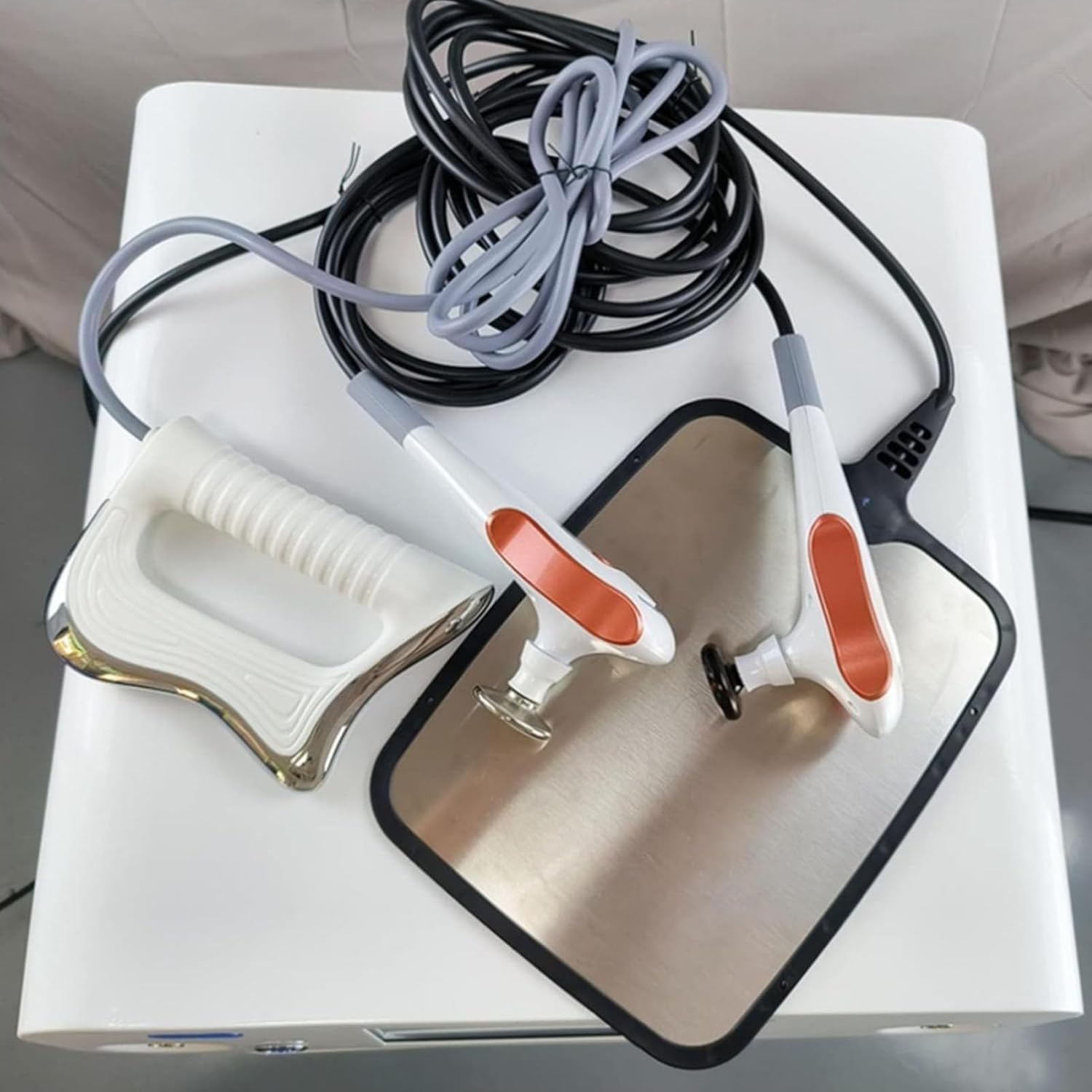 Macchina Terapia Tecar 448 Khz Res Cet Dispositivo per Diaterapia a Trasferimento Energia Rf Monopolare per Alleviare Dolore Muscolare,Ridurre Cellulite in Profondità