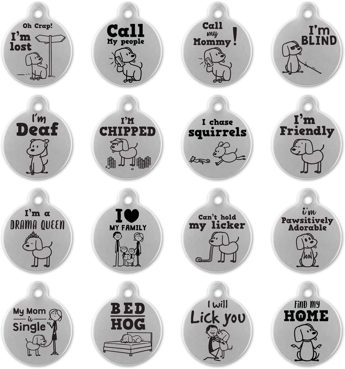 Banjara Hills Silver Stainless Steel Personalized Metal Tag for Pet Dog and Cat (Silver) (B08541YT83) Amazon Price History, Amazon Price Tracker