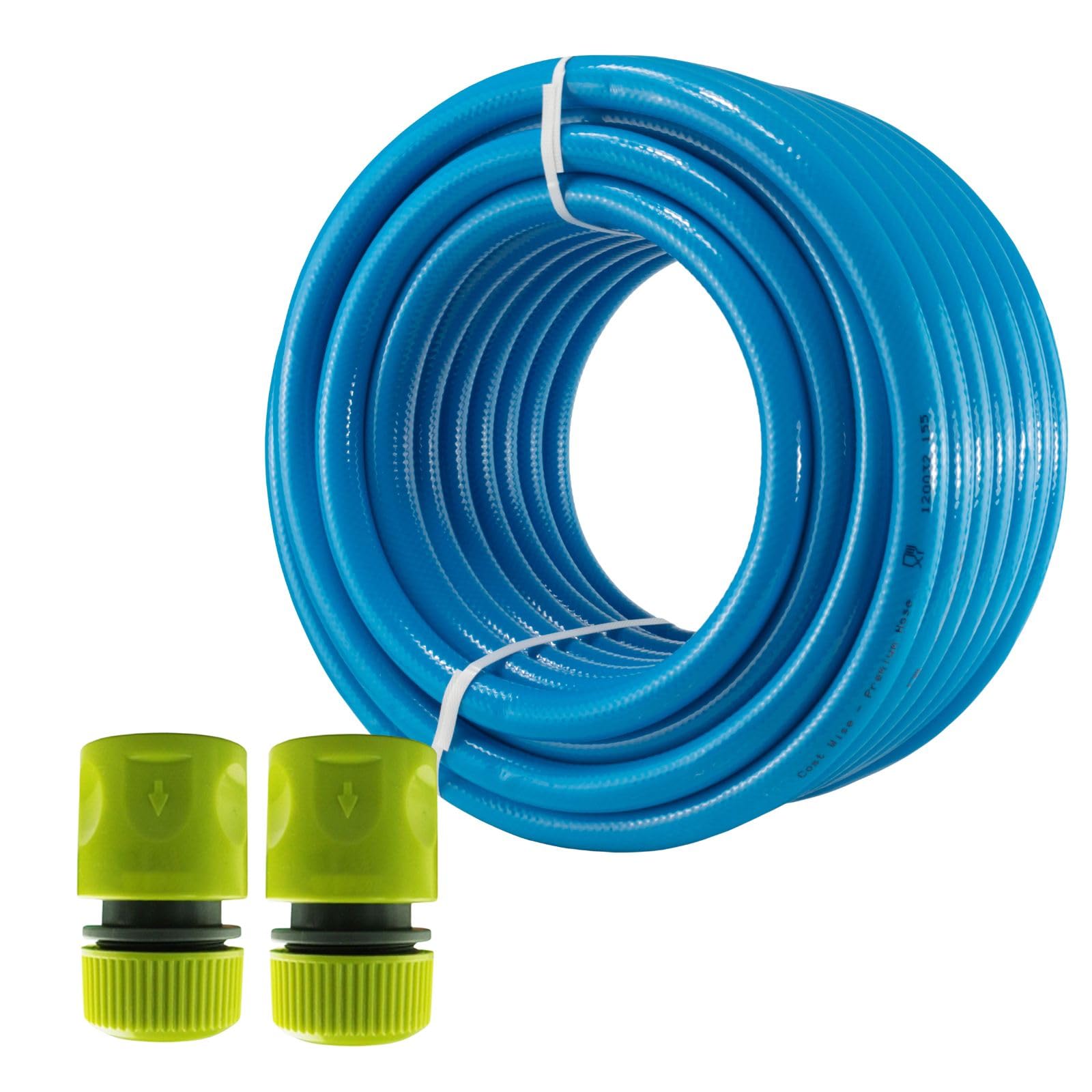 Drinking Water Hose Pipe with 2 CONNECTORS CARAVANS MOTORHOMES All Lengths - 1m to 60 metres - 1/2 (50)