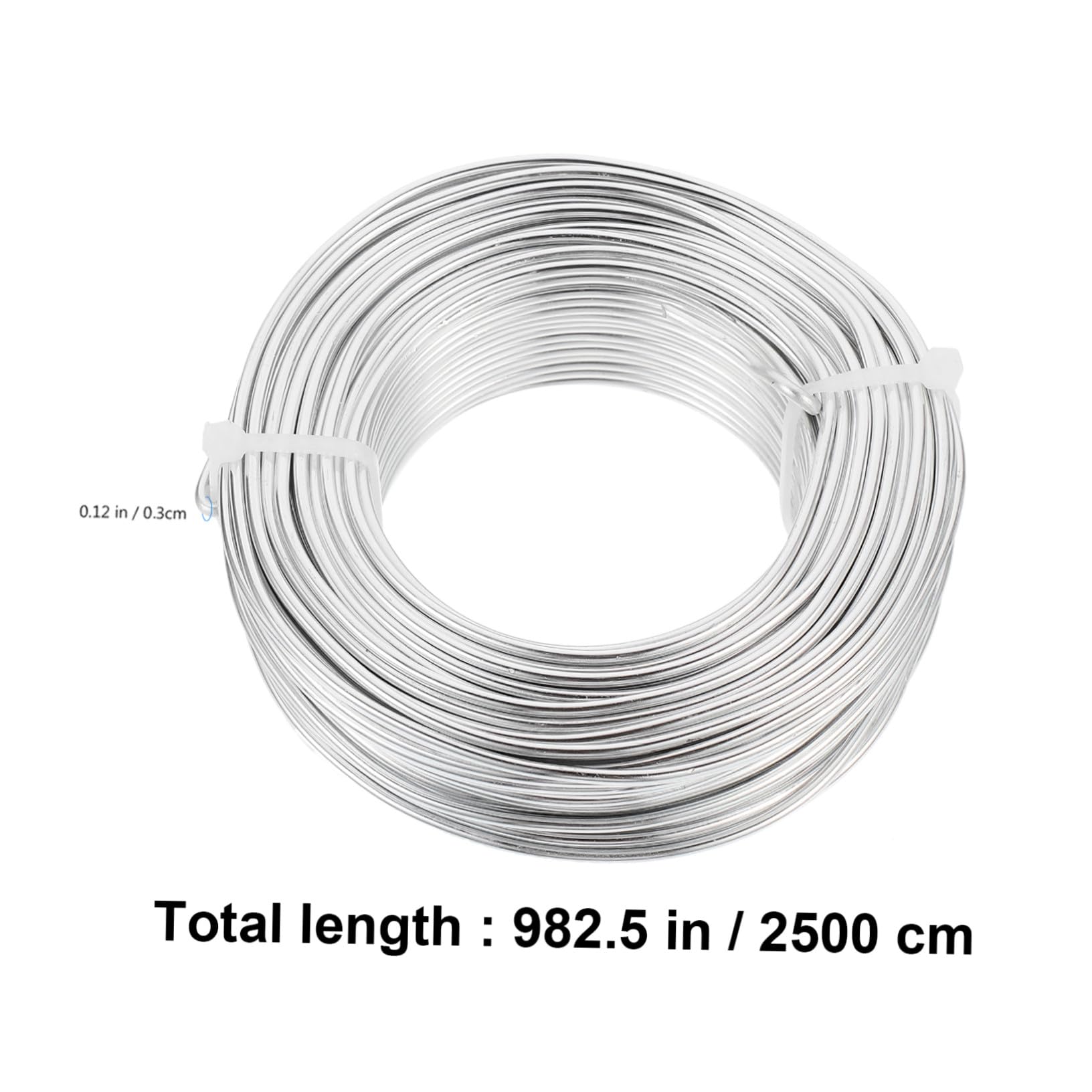 SEWACC Alambre de Aluminio para Manualidades Joyería y Abalorios Flexible y Moldeable para Hacer Pulseras y Pendientes Grande Plateado para Esculturas y Bisutería DIY