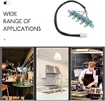 OSALADI Range Hood 5 Button Switch Replacement Panel Universal Pushbutton Control for Kitchen Exhaust Fan Suitable for Home Restaurant Hotel Use