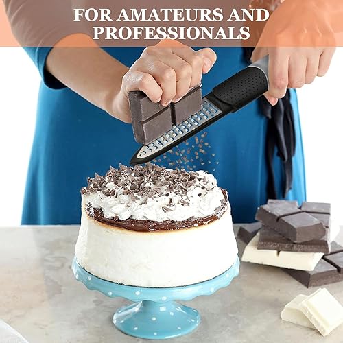 Miniatura 4 de Lemon Zester Tool 4 en 1 con cuchillo de canal, rallador, pelador y pelador, zester de cítricos de acero inoxidable para cocina, queso, verduras,