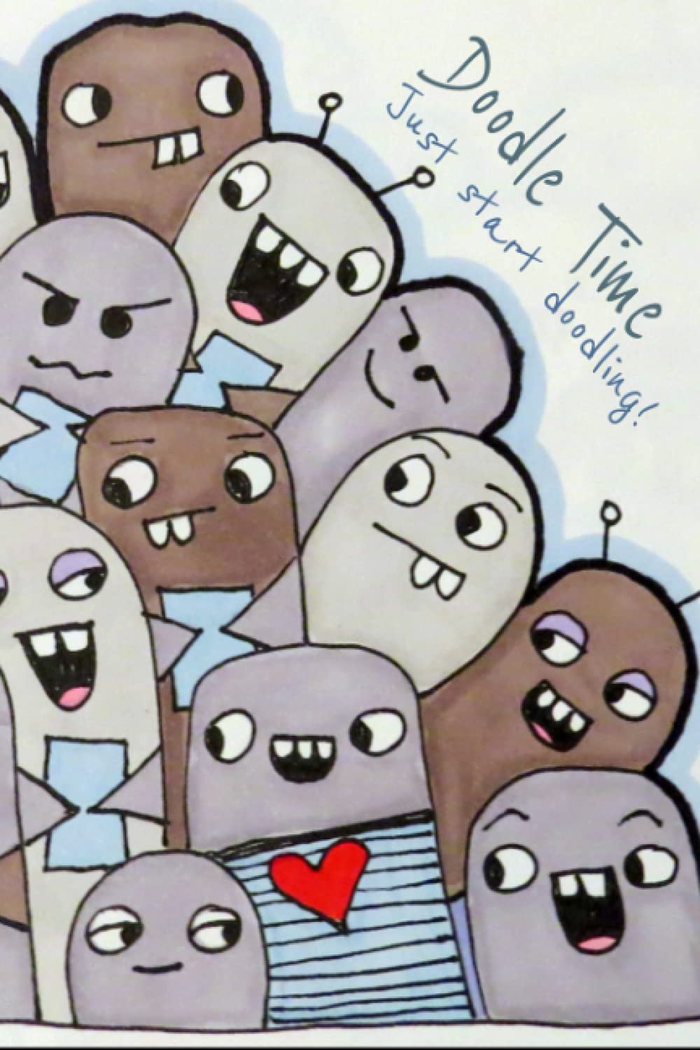 Doodle Time - blank book for doodling, notes, sketchbook, journal, diary: Just Start Doodling