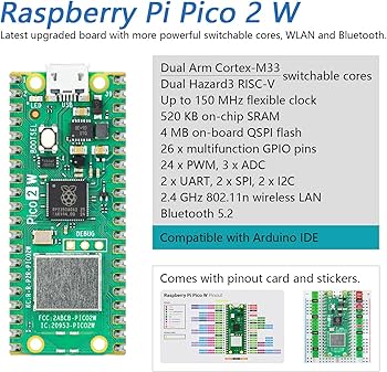 Raspberry Pi Pico 2 W 究極スターターキット Amazon | Freenove Raspberry Pi Pico 2 W究極スターターキット
