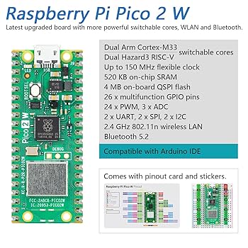 Raspberry Pi Pico 2 W 究極スターターキット Amazon.co.jp: Freenove Raspberry Pi Pico 2基本スターター
