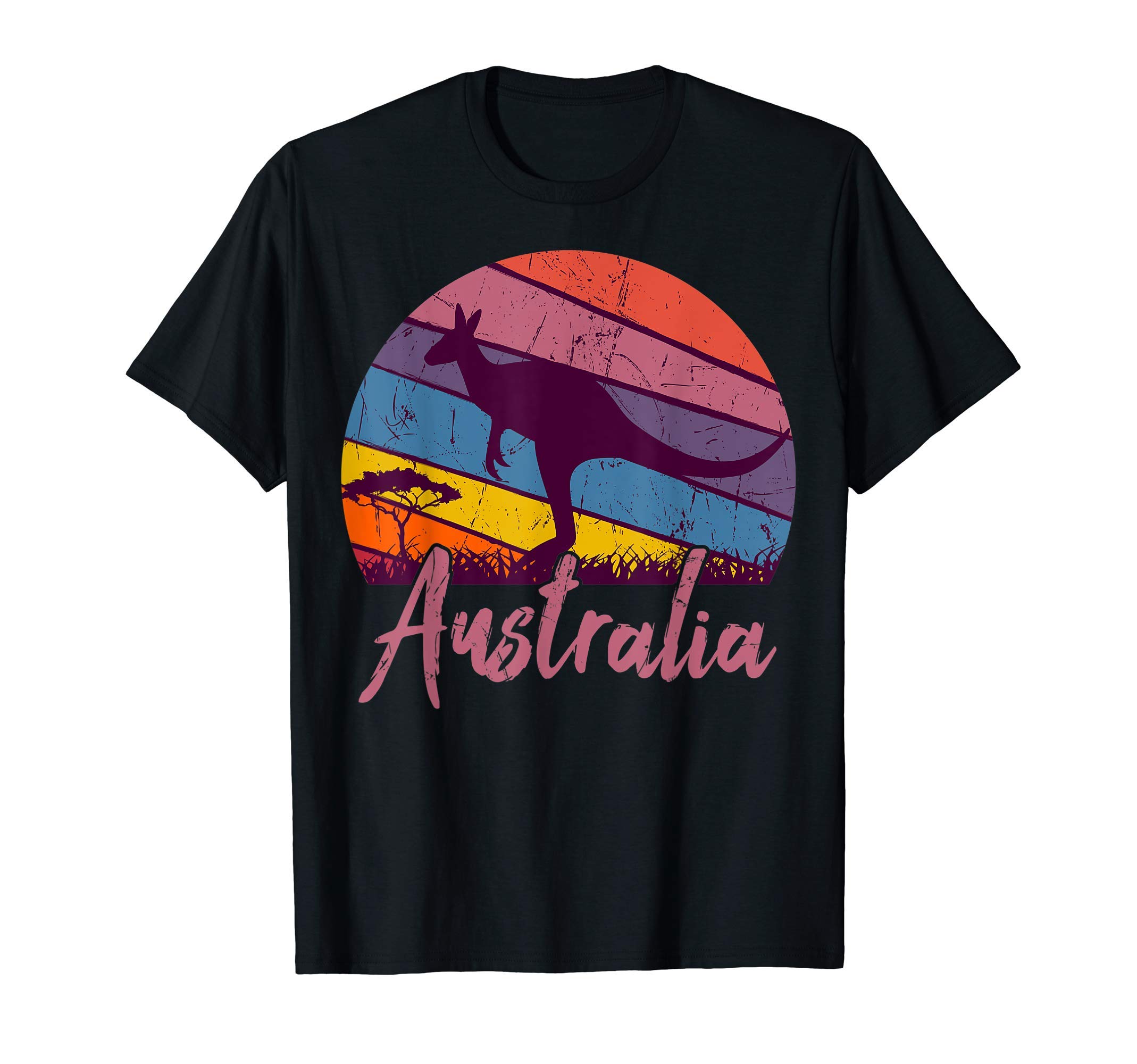 Australia Aussie Kangaroo ApparelAustralia Kangaroo Aussie Australian Souvenir Tourist Retro T-Shirt