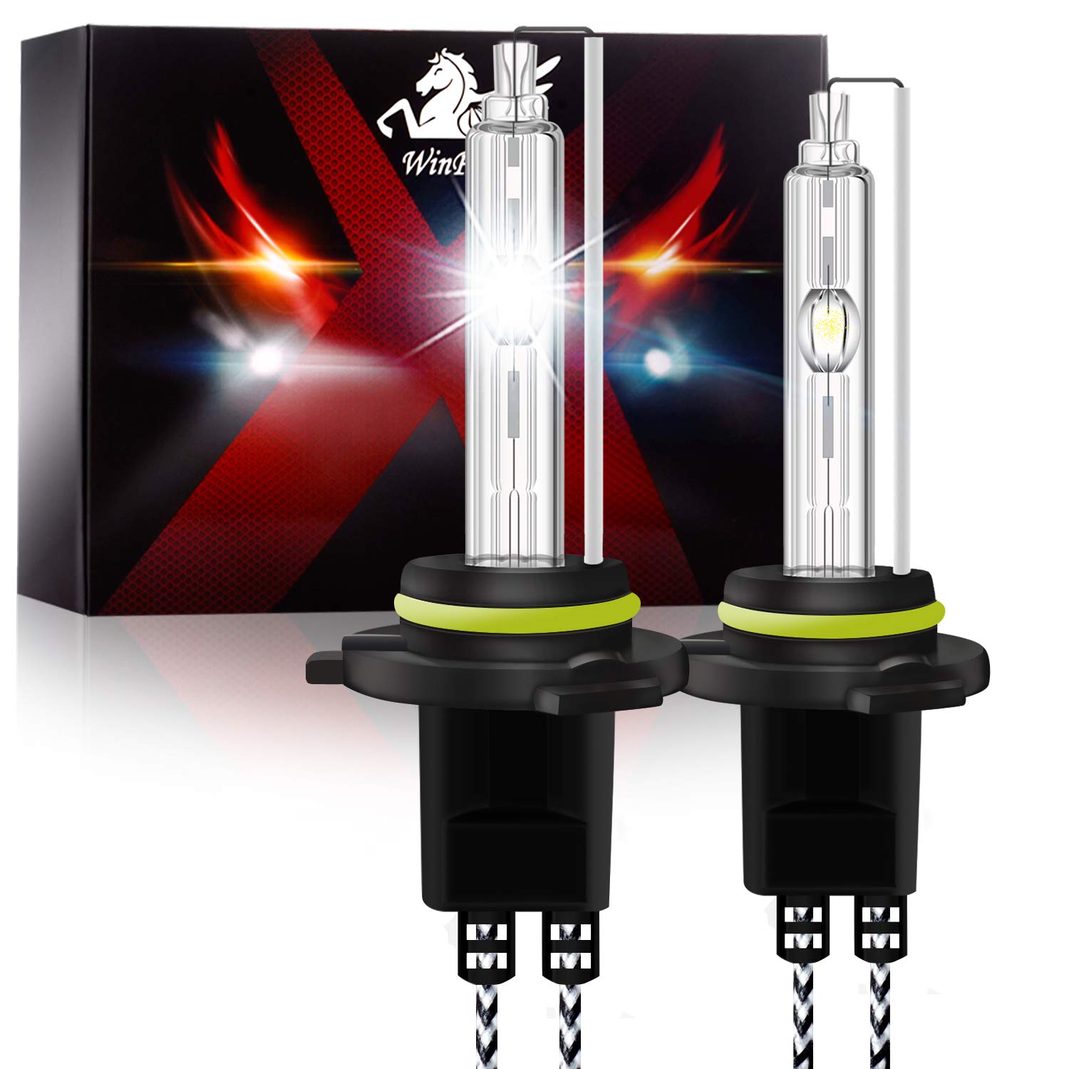 WinPower Hir2 / 9012 Żarówki ksenonowe 55W HID Light Lampa Wymiana reflektora samochodowego Żarówka 6000K Czysta biel, 1 para