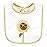 Hudson Baby Unisex Baby Cotton Bibs, Sunflower, One Size