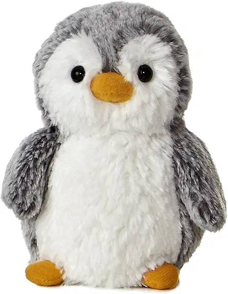 Aurora Playful Pompom Penguin™ Mini Stuffed Animal -...