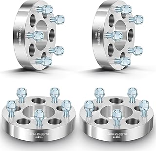 Wheel Spacers for Jeep,ECCPP 4X 1.25"(32mm) 5x4.5 to 5x5 1/2" Studs for Jeep Yj Jeep Wrangler(87-06),XJ Cherokee(80-01),Jeep MJ(86-92),Jeep ZJ(93-98),Jeep Liberty(02-12)