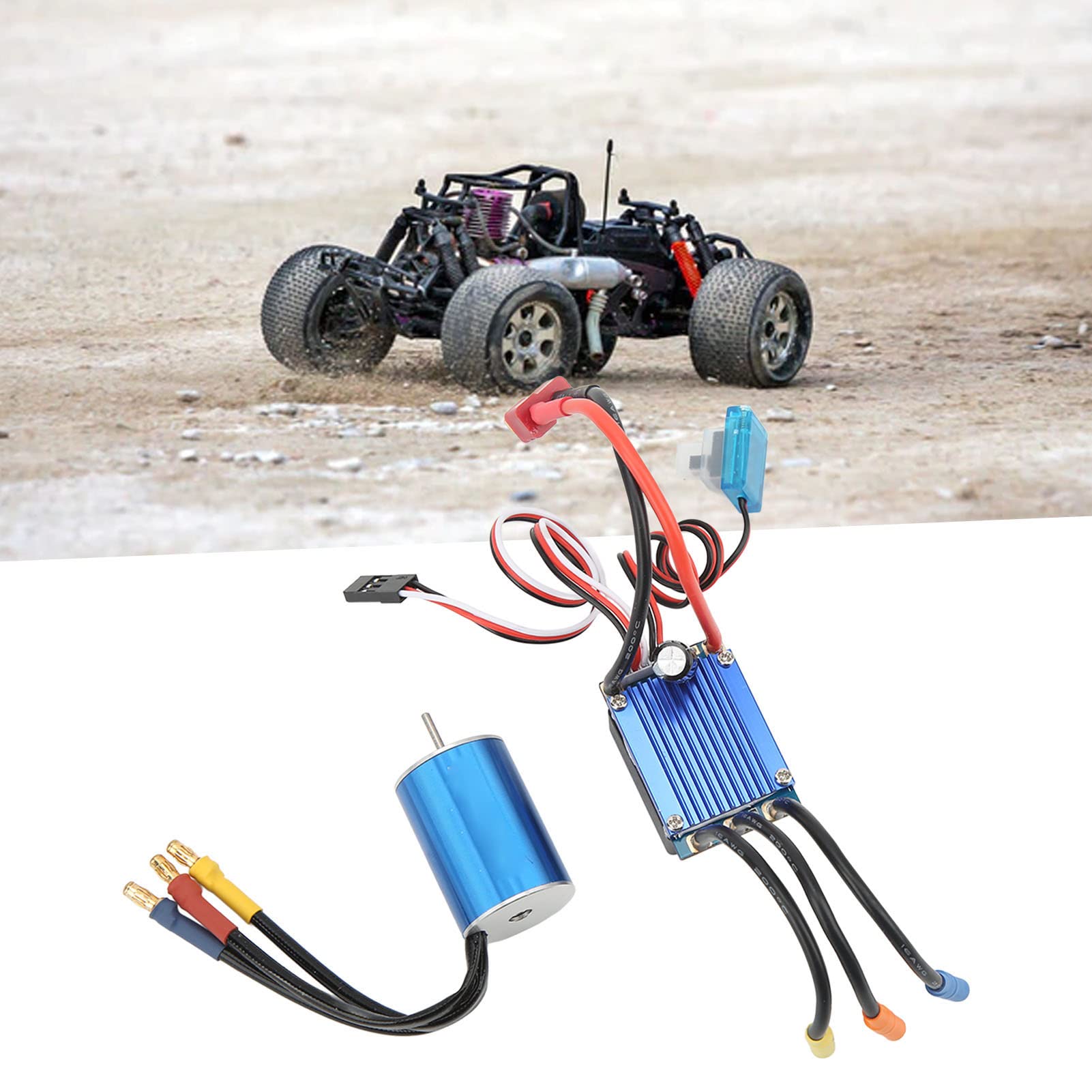 Bezszczotkowy silnik 4500KV 25A bezszczotkowy ESC 2,2 kg płyta programowania serwo do samochodu HSP do samochodu RC 1/16 1/18 RC
