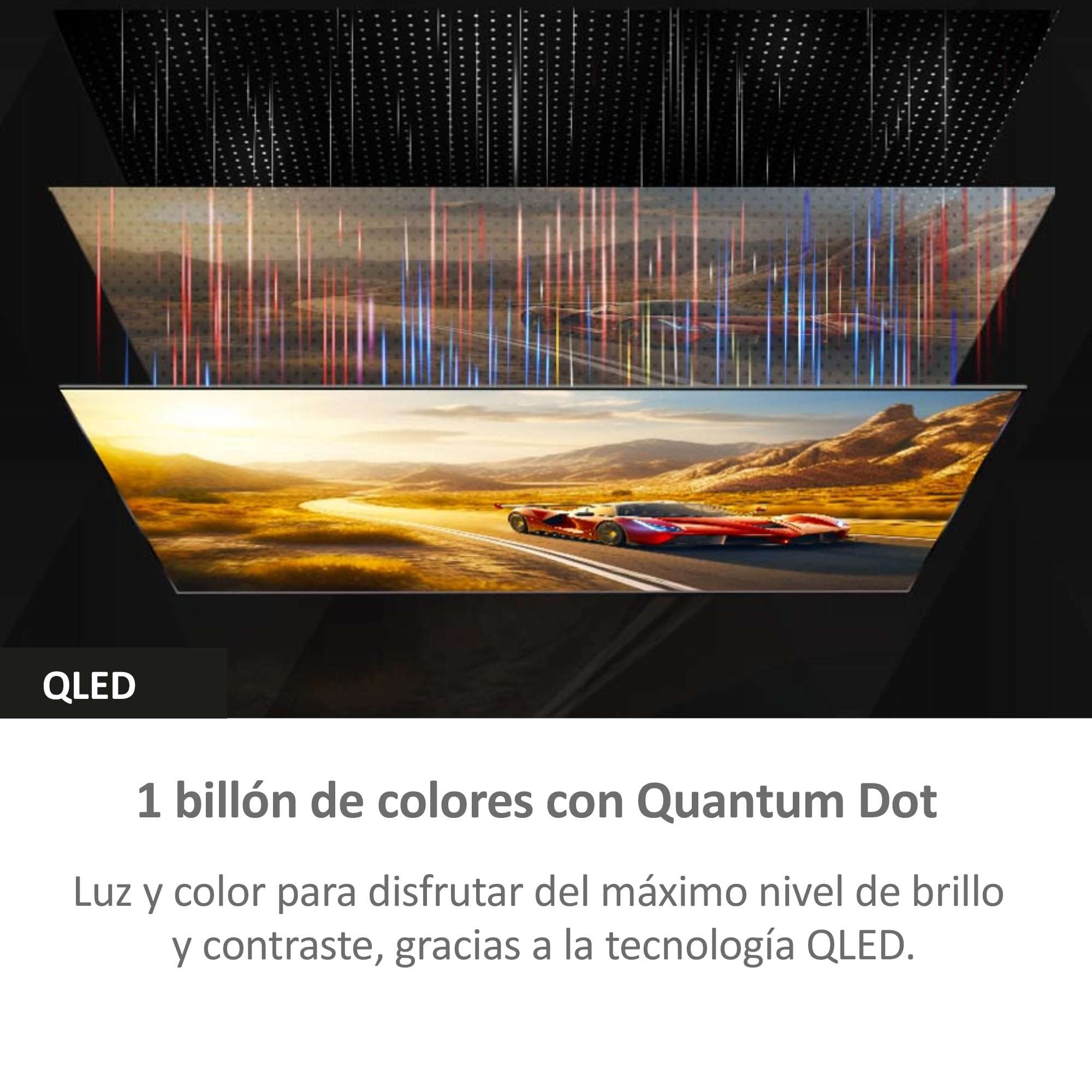 Haier QLED 4K UHD H50Q800UX, 50", Smart TV, Google TV, Dolby Atmos y Dolby Vision, HDR 10, Smart Remote Control, Google Assistant, Bluetooth 5.1, DBX TV, HDMI 2.1 x 4, Sin Marcos, 2024