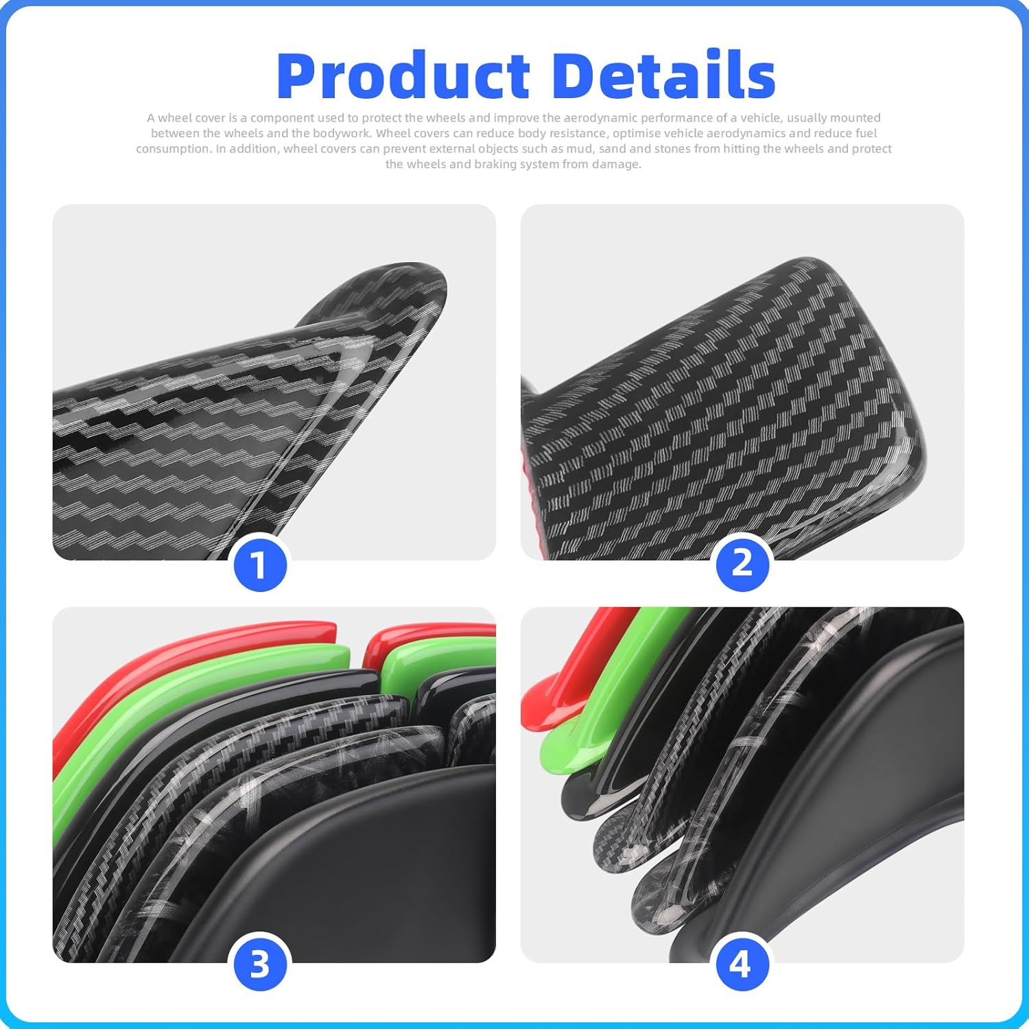 Motorcycle Tail Seat Cowl Air Deflector Dams Spoiler Styling Wing for Ninja ZX-6R 636 2019-2025 Rear Seat Cover Wind Fins (Classic Black-Glossy)