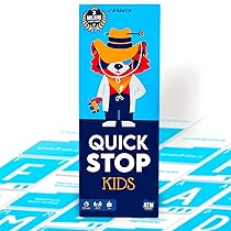ATM Gaming QUICKSTOP Kids – Gioco di Carte per Bambini e Famiglie – Età 7+ – Da 2 a 7 Giocatori – Divertente e Veloce – Gioco da Tavolo – Italiano