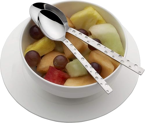 Miniatura 7 de Towle Living Feta - Juego de cubiertos forjados de 20 piezas, acero inoxidable para 4, incluye cuchillos, tenedores, cucharas y cucharaditas,