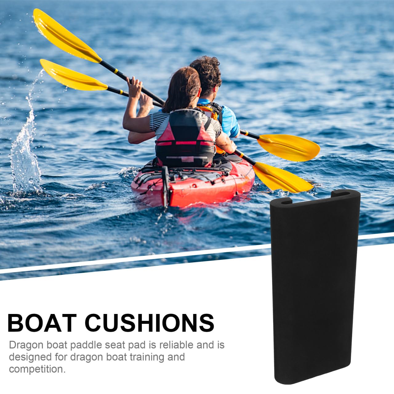 drago barca paddle cuscino cuscino barca aquilone cuscino selle supporto sedile barca barca drago attrezzatura sella marina nero macchina Eva