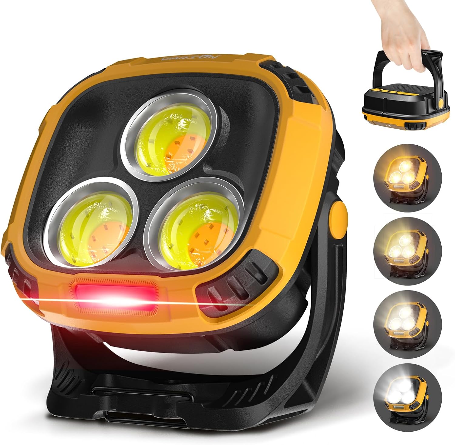 Lampe De Travail LED Rechargeable TEKNICA - Magnétique, Pivotante 360°, étanche IP54