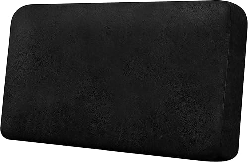 Vista 100 de Fundas de cojín para sofá, con aspecto de cuero, 3 piezas, juegos de fundas elásticas para asientos de sofá para sala de estar, fundas de cojín