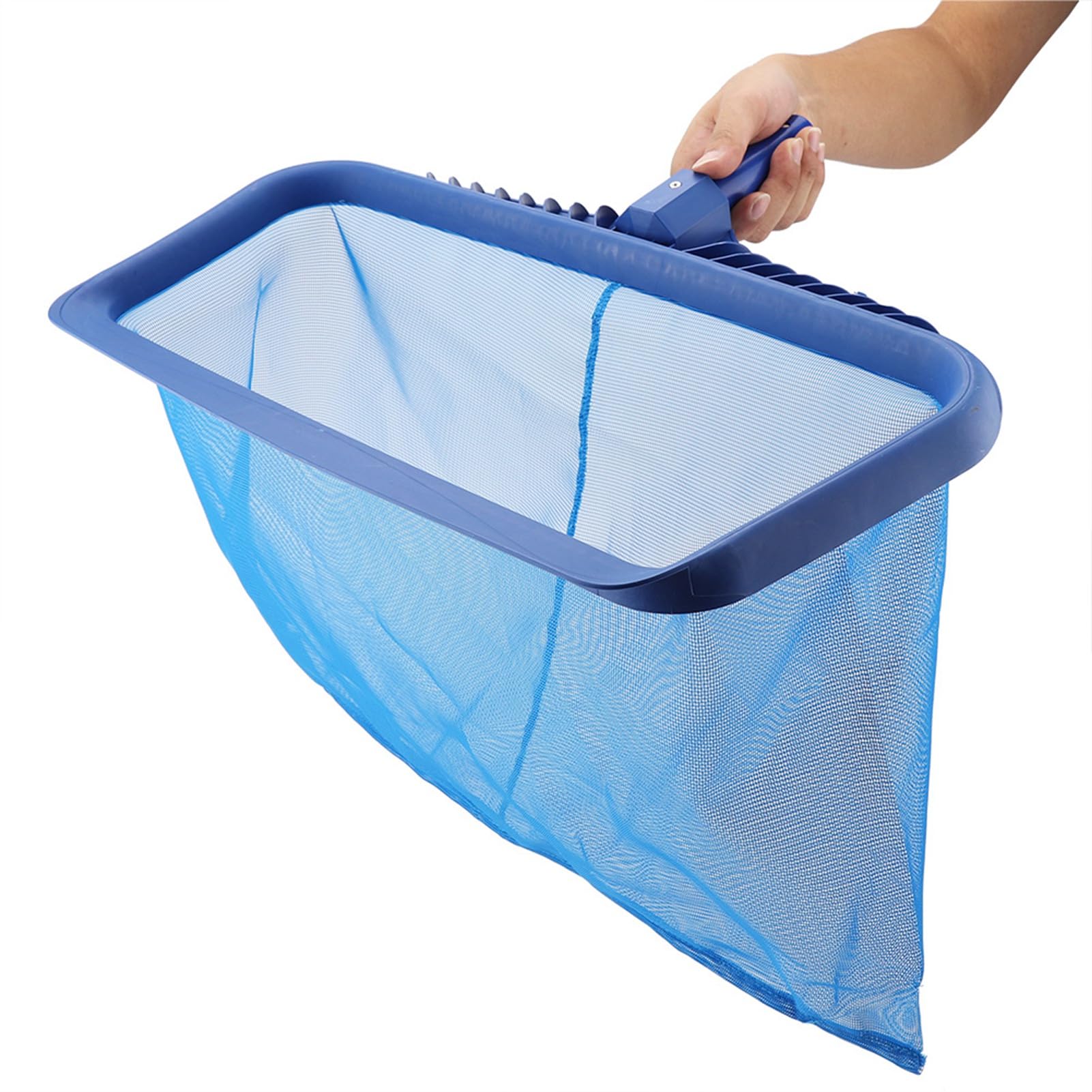 Écumoire à Mailles Fines pour Piscine, épuisette Légère pour Feuilles, Nettoyage de Bassin avec Sac Profond, Retrait Facile des Débris