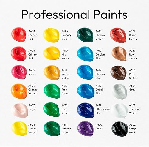 Miniatura 2 de Pintura para vidrieras de 24 colores con 6 pinceles y 1 paleta, pintura acrílica impermeable para ventanas de vidrio, pintura de color de vidrio