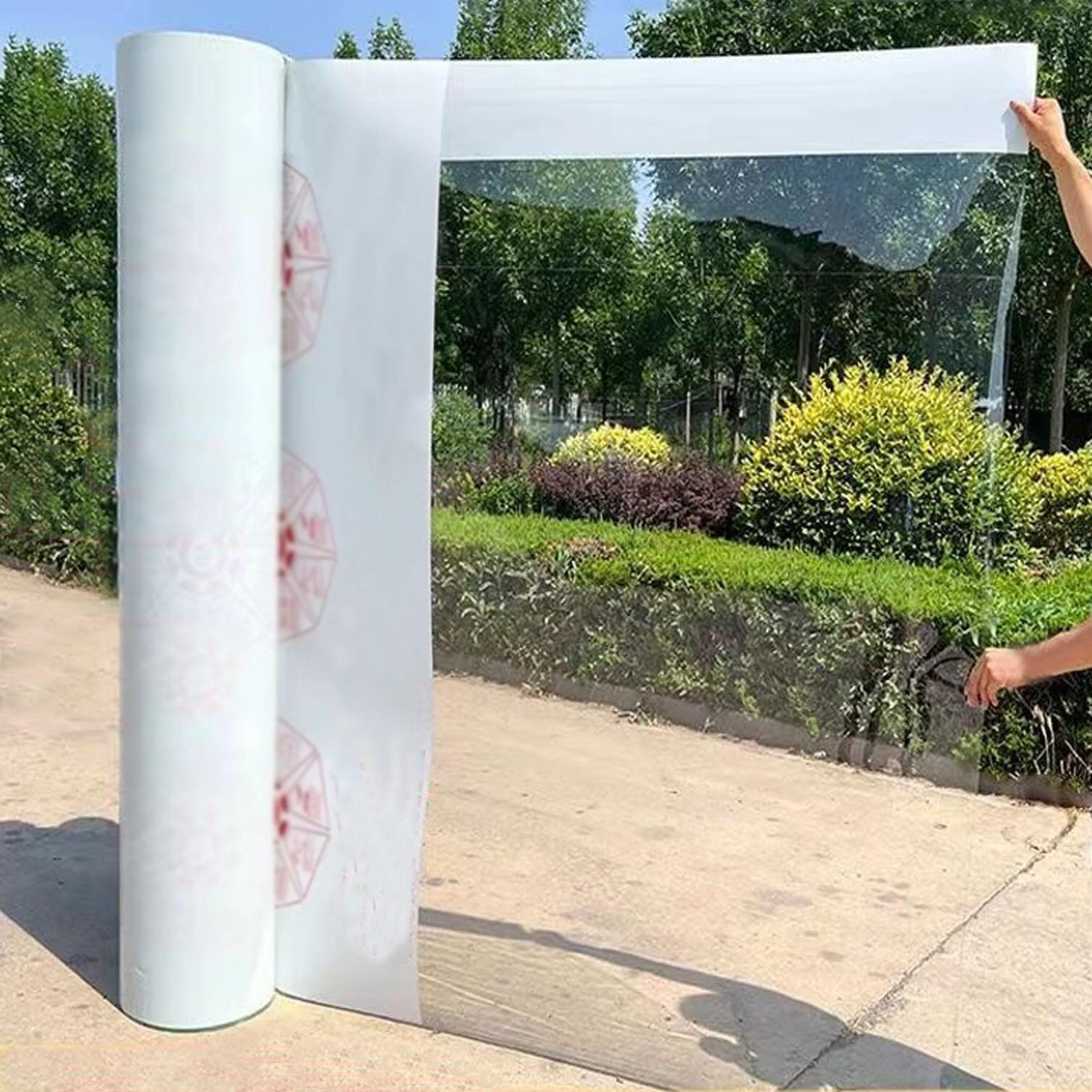 1mm Thick Polycarbonate Clear Plastic Sheet, Pergola Roofing Canopy Cover Water Proof Panels for Greenhouses Replacement, Bend Endurance Board(60cm x 550cm)