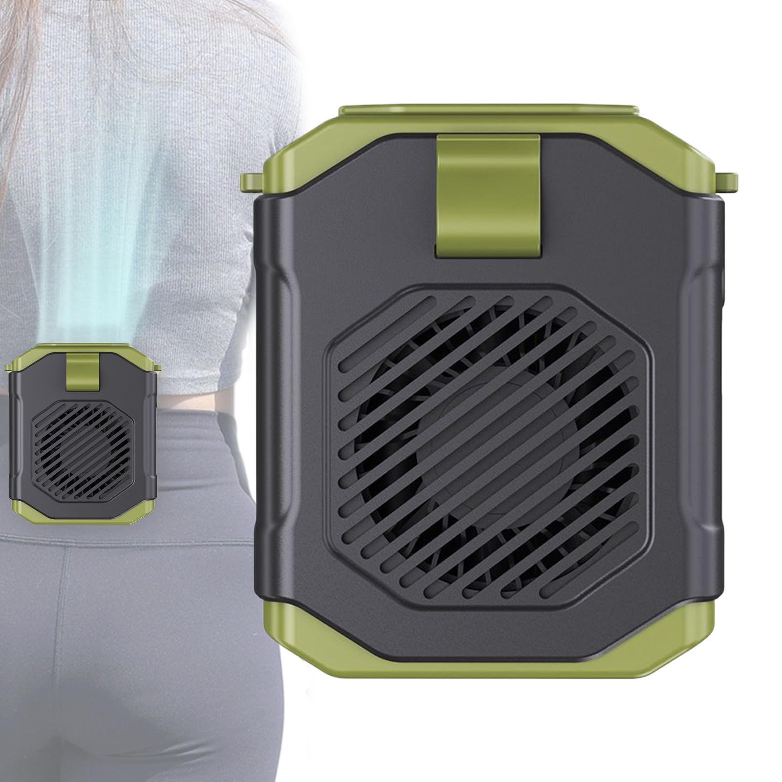 Ventilateur de ceinture à clip idéal pour jardinage et randonnée en plein été