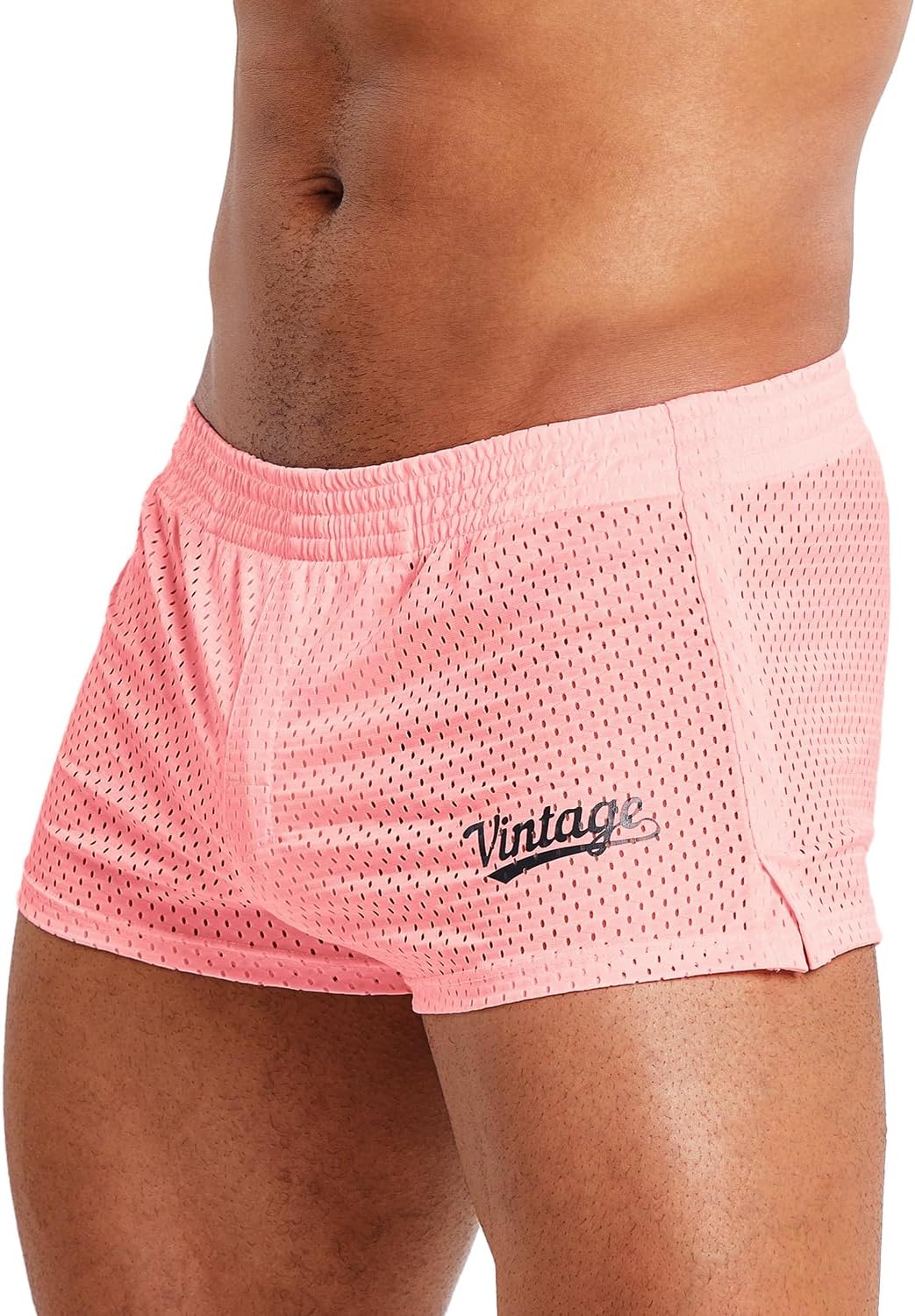 MIZOK Mens 3 Inch Athletic Workout Short Mesh Running Workout Gym Shorts - Image 2