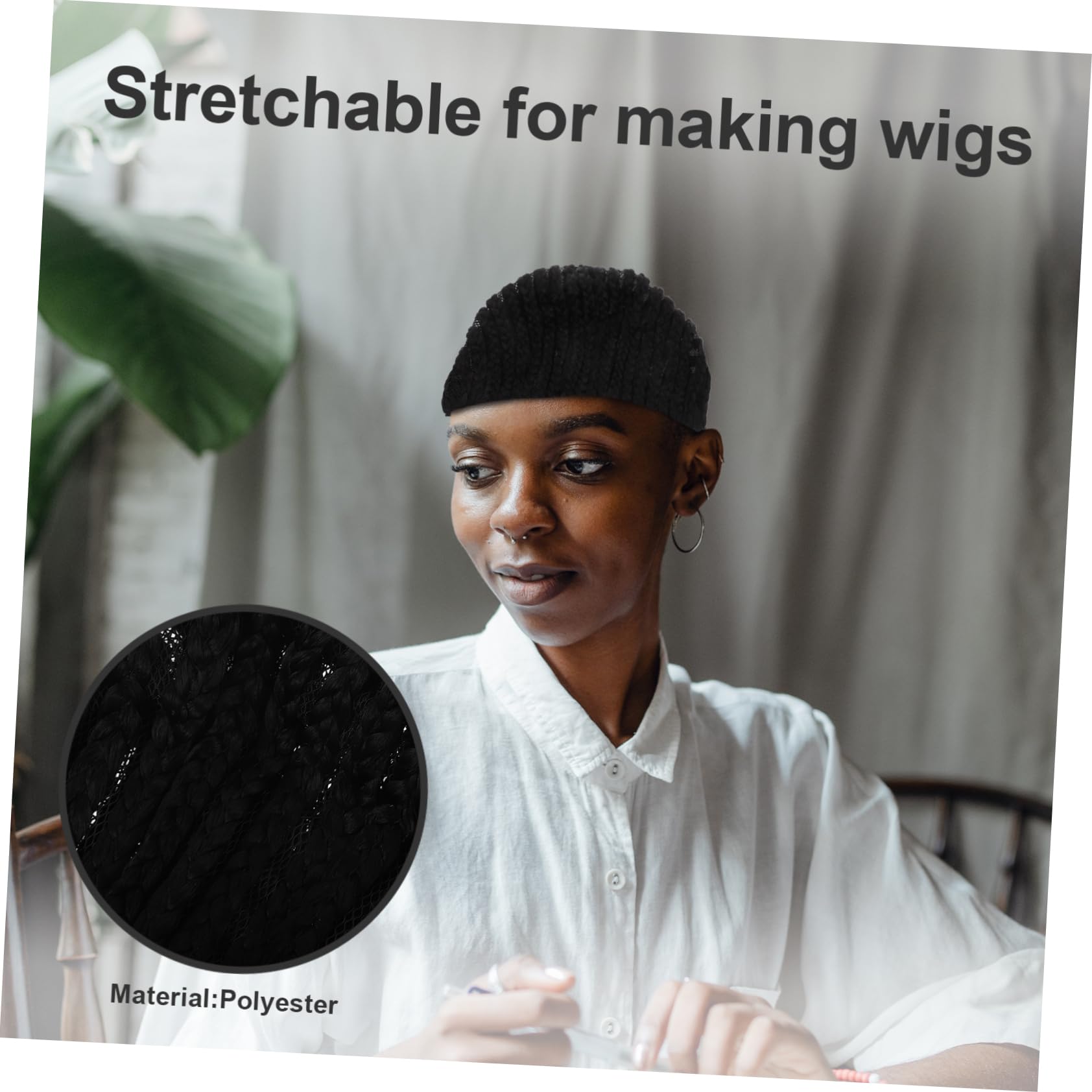 SOESFOUFU Mesh Dome Cap for Wigs Hair Wig Cap Crochet Wig Cap for Wig Making Comfortable Stretchy