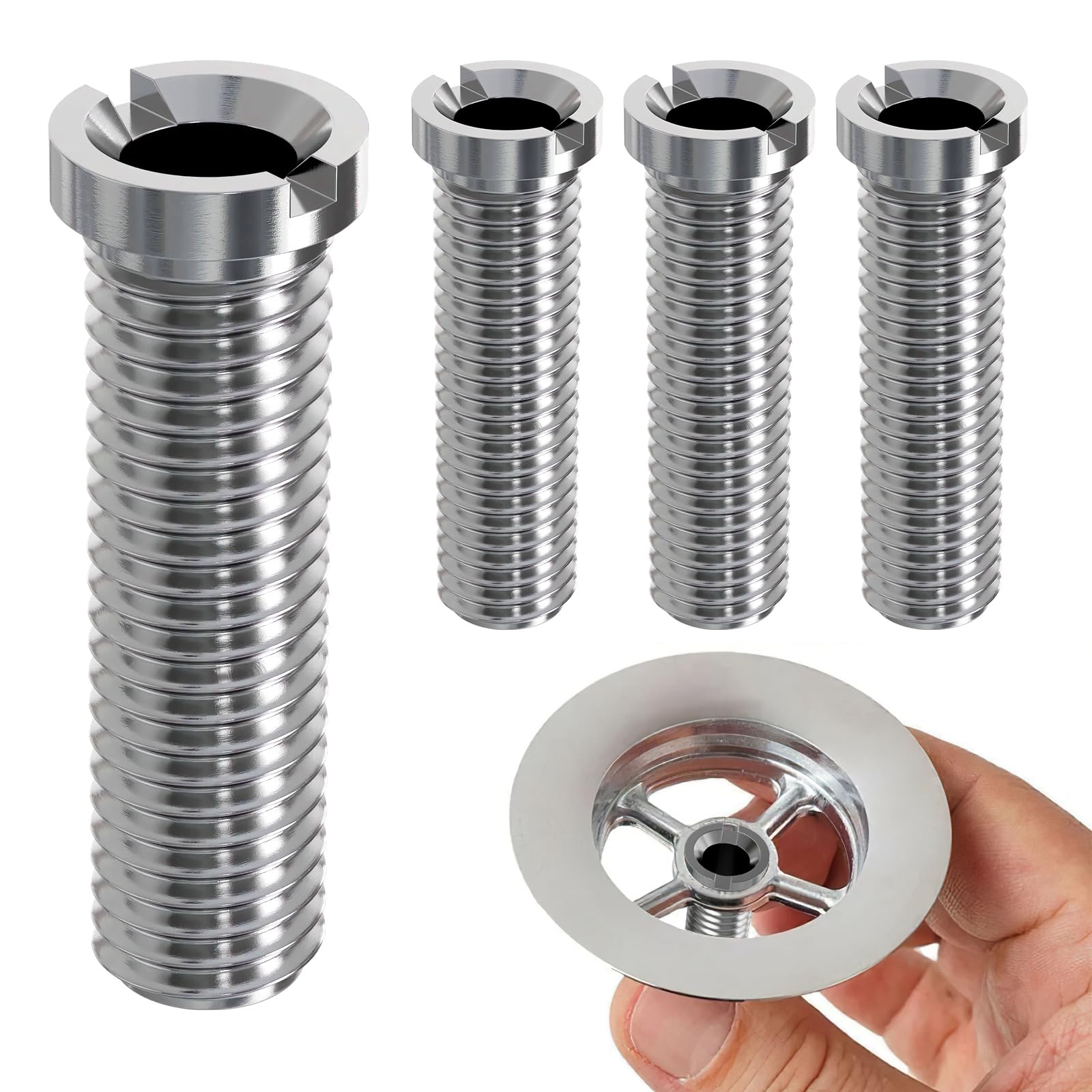 6 STK Holle Schroef Gootsteen 35mm Voor Zeefkorfventielen, M12 Roestvrijstalen Afvoer, Keukengootsteen Accessoires