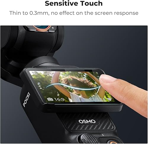 Miniatura 2 de K&F Concept 6 protectores de pantalla de lente para DJI Osmo Pocket 3, accesorios de película de vidrio templado, protector de pantalla de vidrio