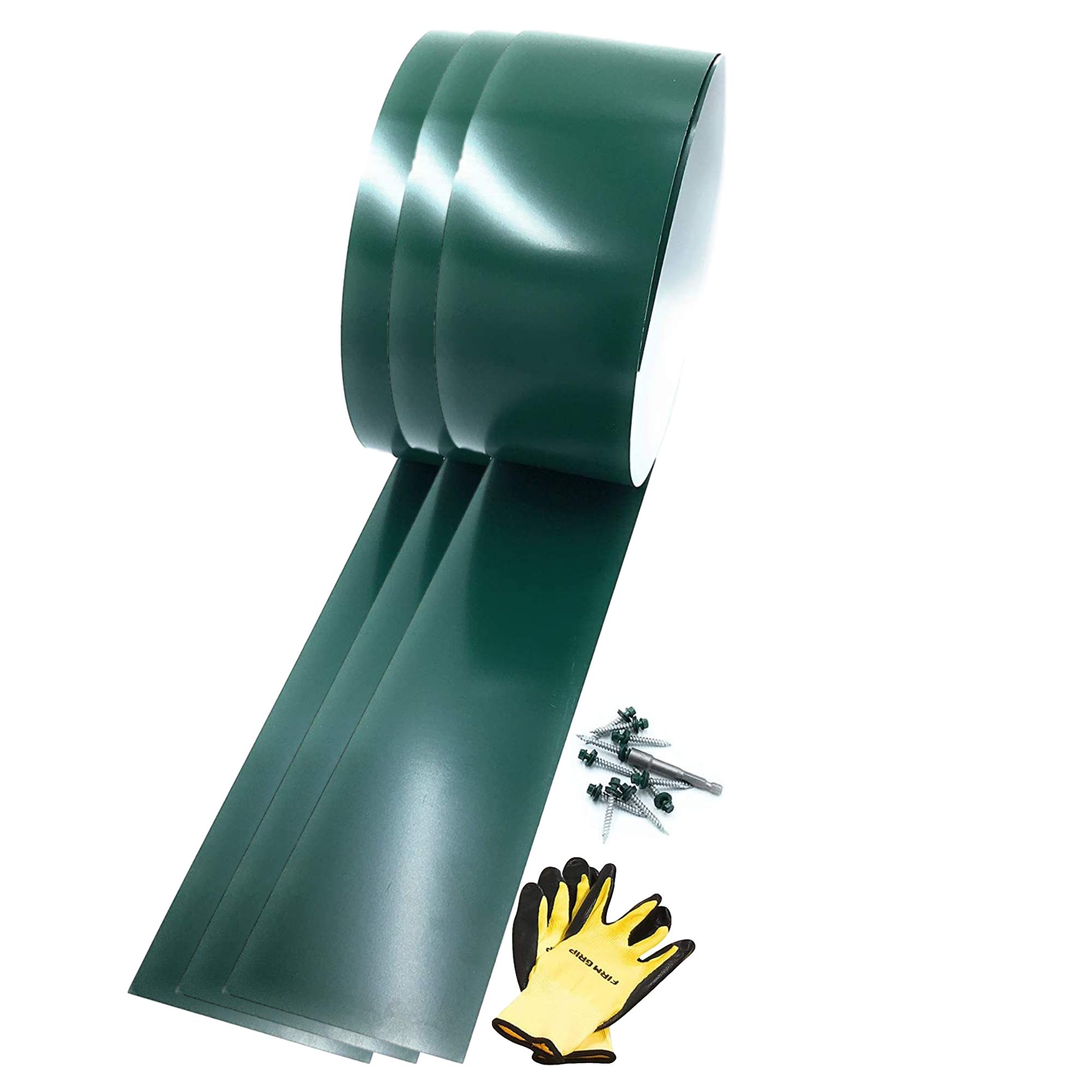 EAGLE 1: 26 Gauge General Use or Roofing Flashing Rolls (3 Pack) - DIY or Contractors (Ten FT in Length, Multiple Sizes in Listing) (Green, 12in. x