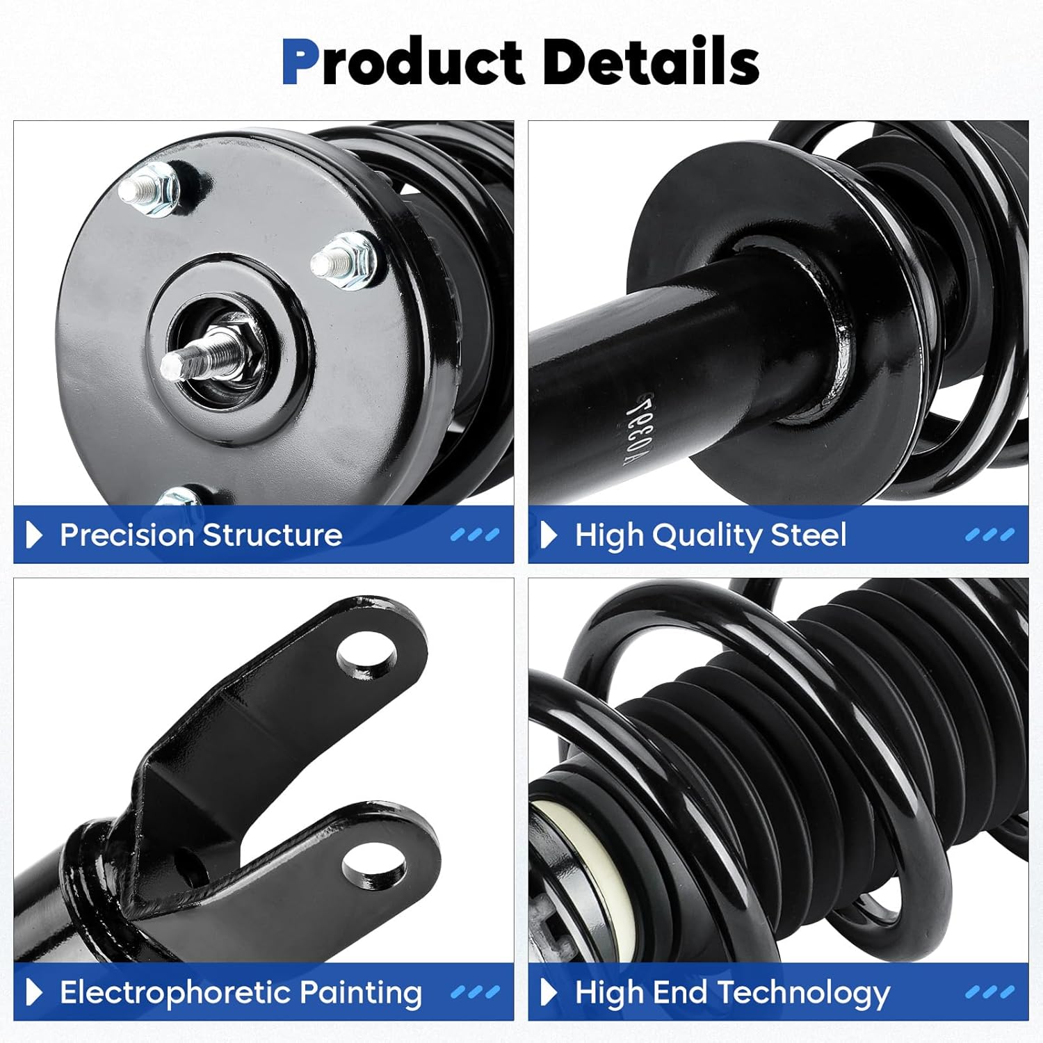 Front Complete Struts Assembly w/Coil Spring Shock Absorber Compatible with Dodge Challenger/Charger 2012-2022 3.6L RWD, Replace for 172665