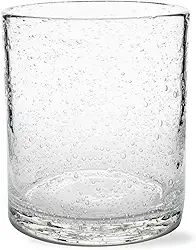 tag Bubble Clear Glass Double Old Fashioned Whiskey Bourbon Glass 425 g Transparente